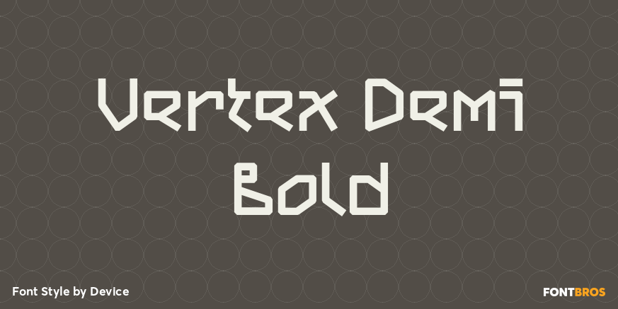 Vertex Demi Bold Font Poster #1