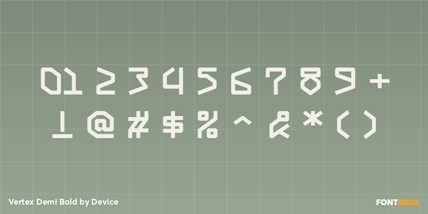 Vertex Demi Bold Font Poster #1