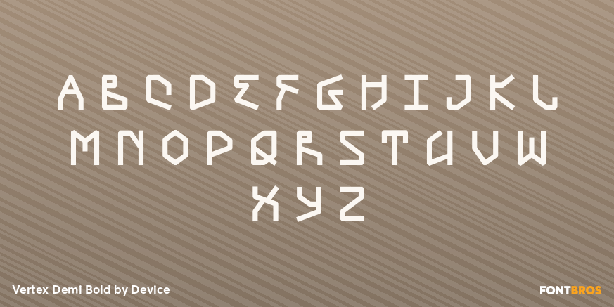 Vertex Demi Bold Font Poster #1