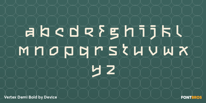 Vertex Demi Bold Font Poster #1