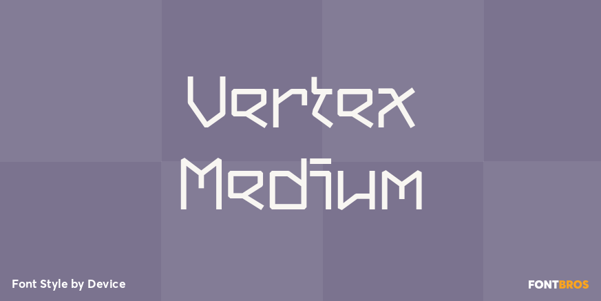 Vertex Medium Font Poster #1