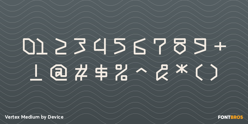 Vertex Medium Font Poster #1