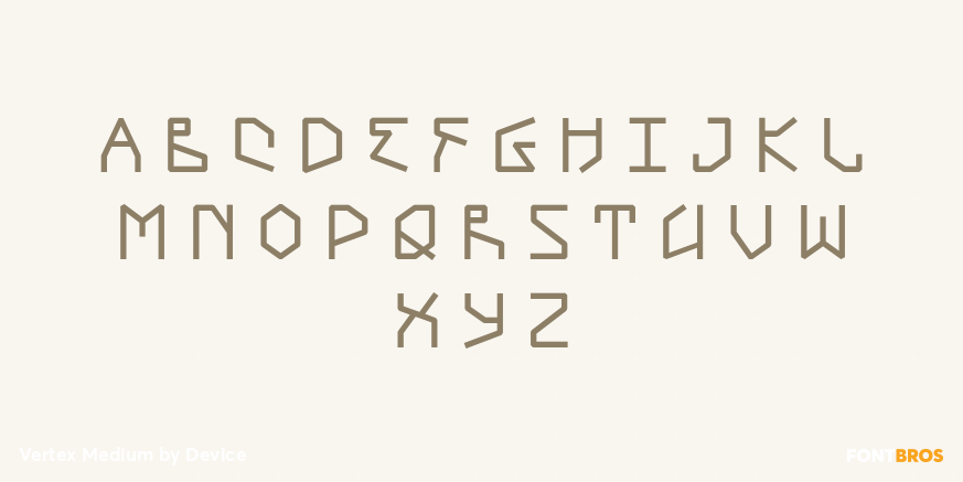 Vertex Medium Font Poster #2