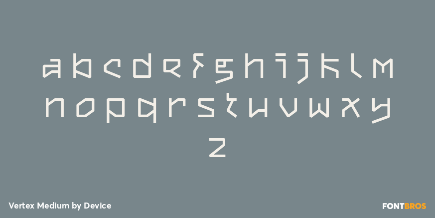 Vertex Medium Font Poster #3