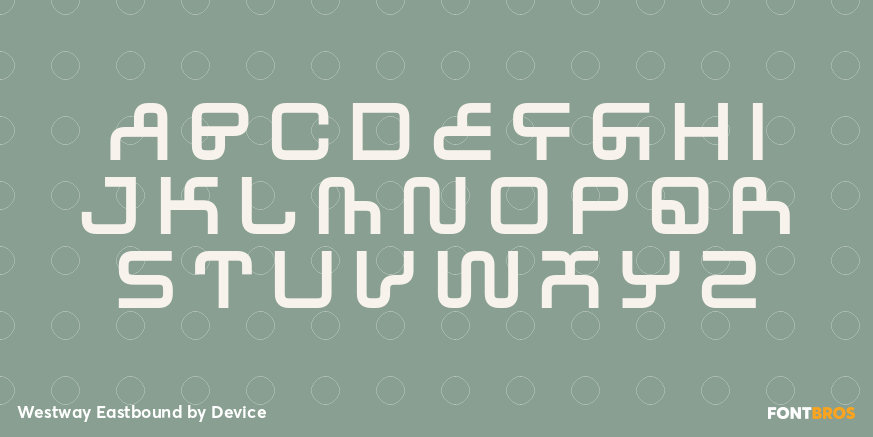 Westway Eastbound Font Poster #2