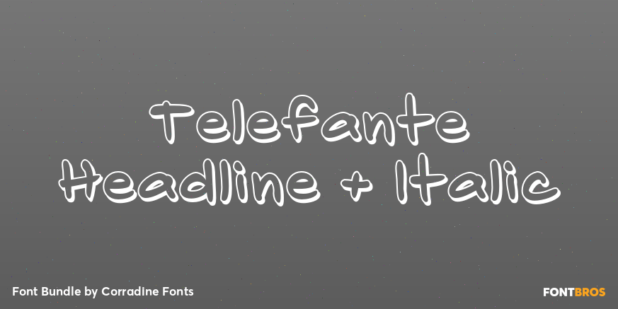 Telefante Headline + Italic Poster