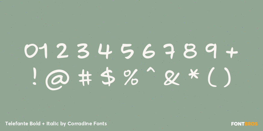 Telefante Bold + Italic Font Poster #1