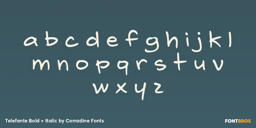 Telefante Bold + Italic Font Poster #1