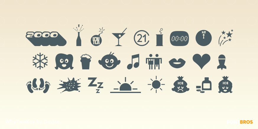 WhyTwoKay Font Poster #2