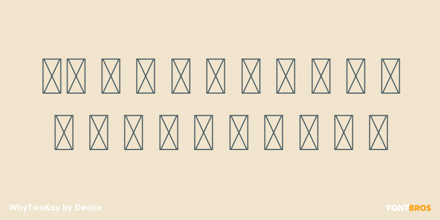 WhyTwoKay Font Poster #4
