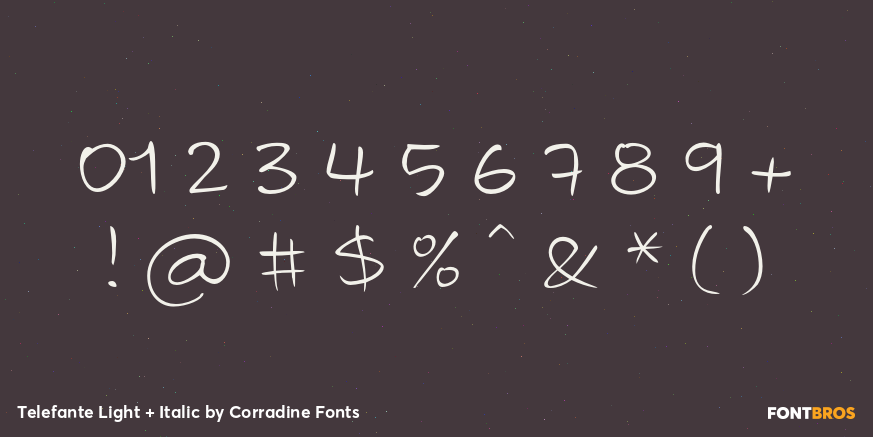 Telefante Light + Italic Font Poster #1