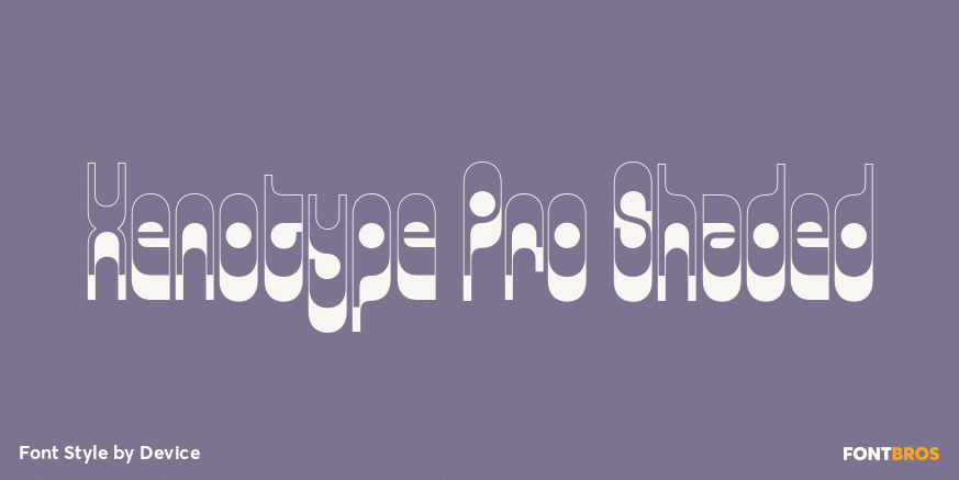 Xenotype Pro Shaded Font Poster #1