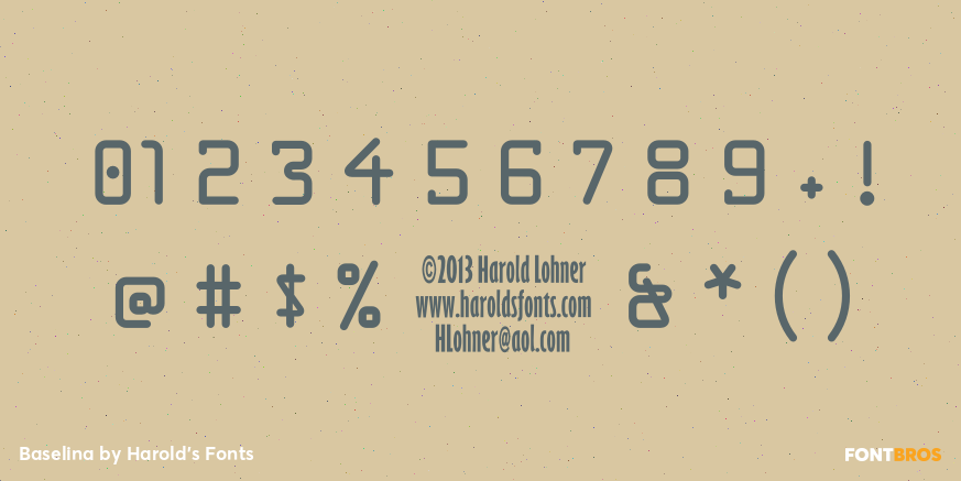 Baselina Font Poster #4