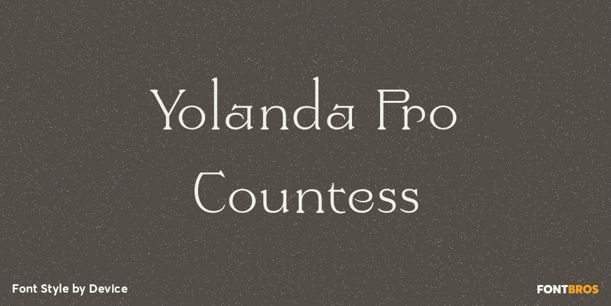 Yolanda Pro Countess Font Poster #1