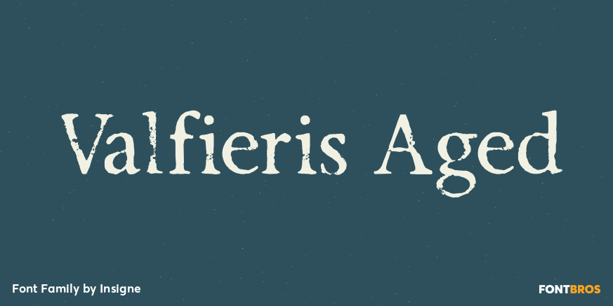 Valfieris Aged Font Poster #1