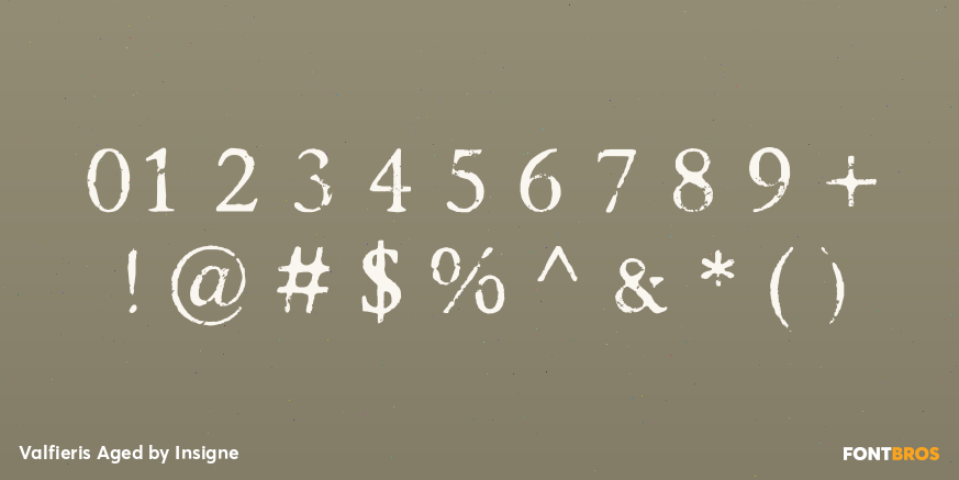 Valfieris Aged Font Poster #1