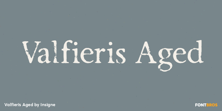 Valfieris Aged Font Poster #1