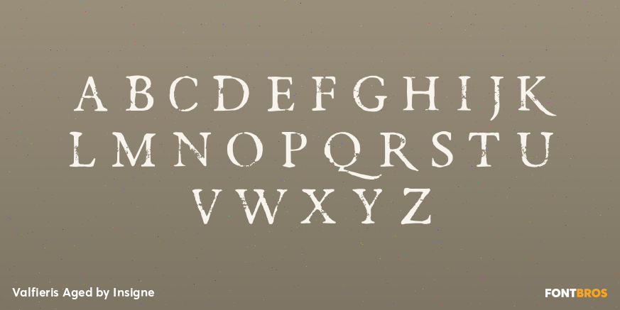 Valfieris Aged Font Poster #2