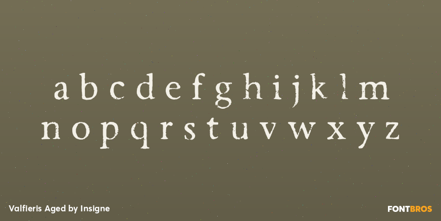 Valfieris Aged Font Poster #3