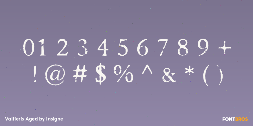 Valfieris Aged Font Poster #4