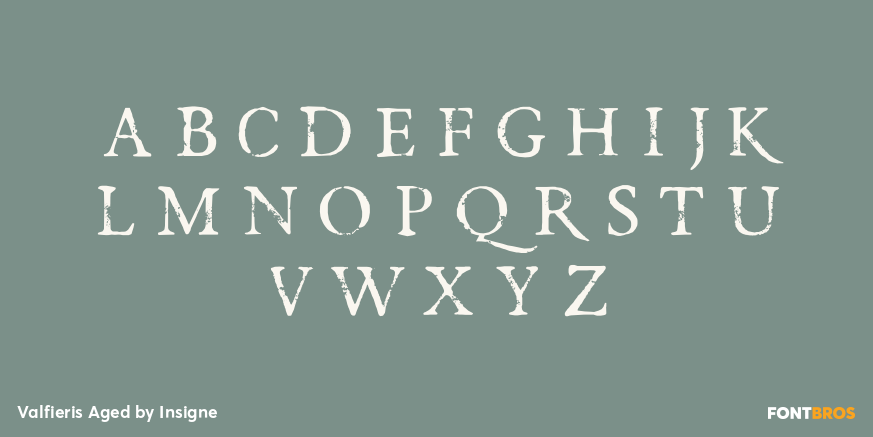 Valfieris Aged Font Poster #1