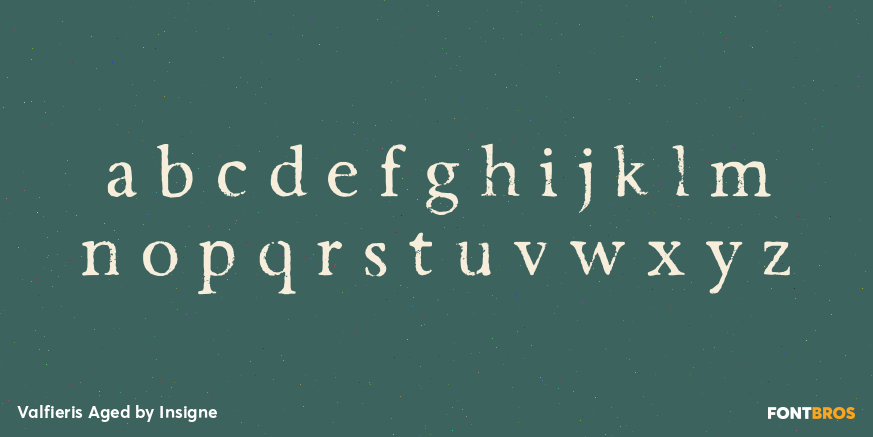 Valfieris Aged Font Poster #1
