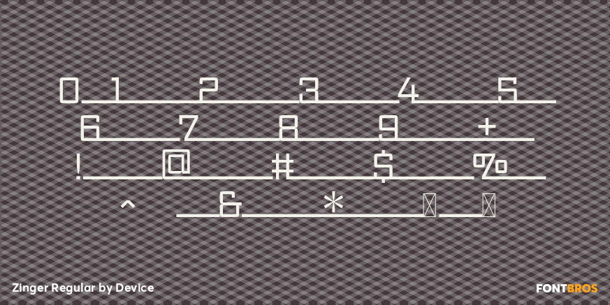 Zinger Regular Font Poster #4