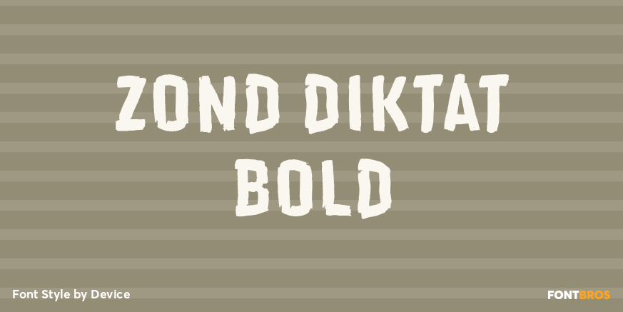 Zond Diktat Bold Poster