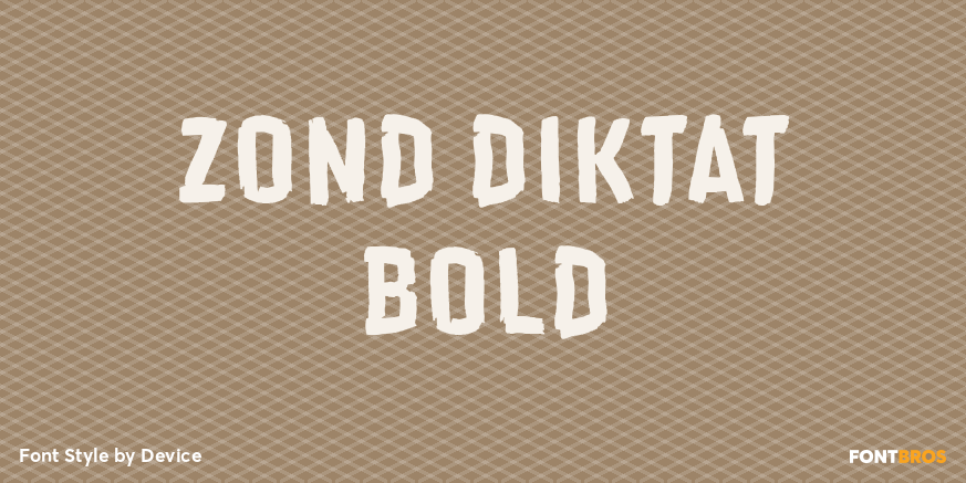 Zond Diktat Bold Poster