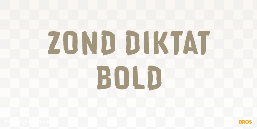 Zond Diktat Bold Poster