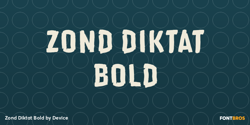 Zond Diktat Bold Poster