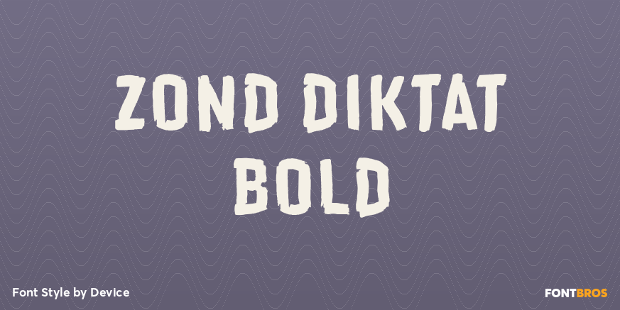 Zond Diktat Bold Poster