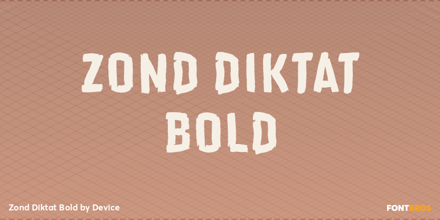 Zond Diktat Bold Poster