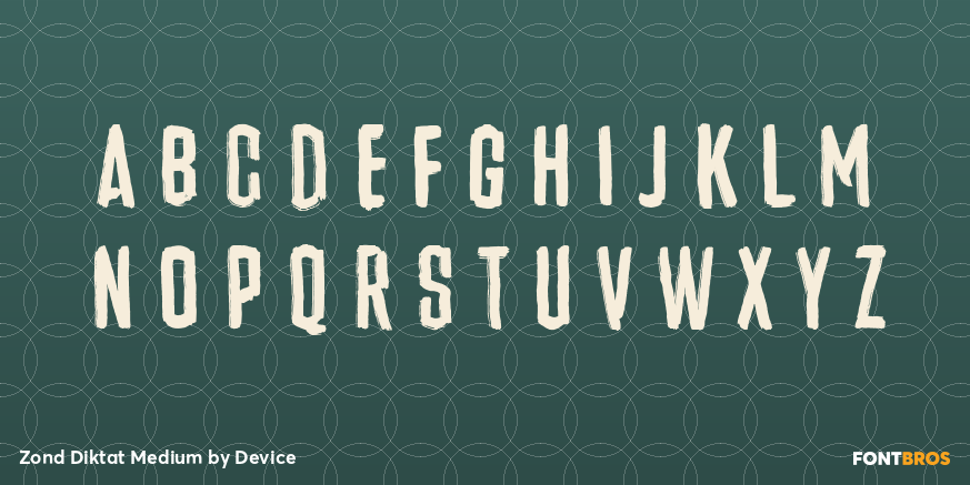 Zond Diktat Medium Font Poster #2