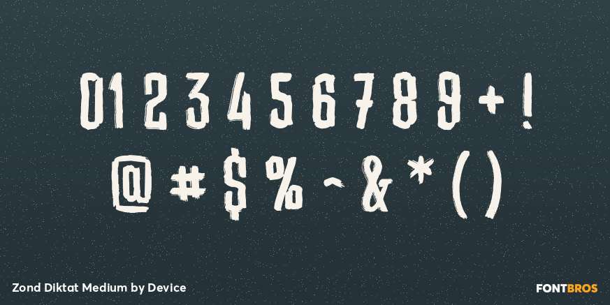 Zond Diktat Medium Font Poster #4