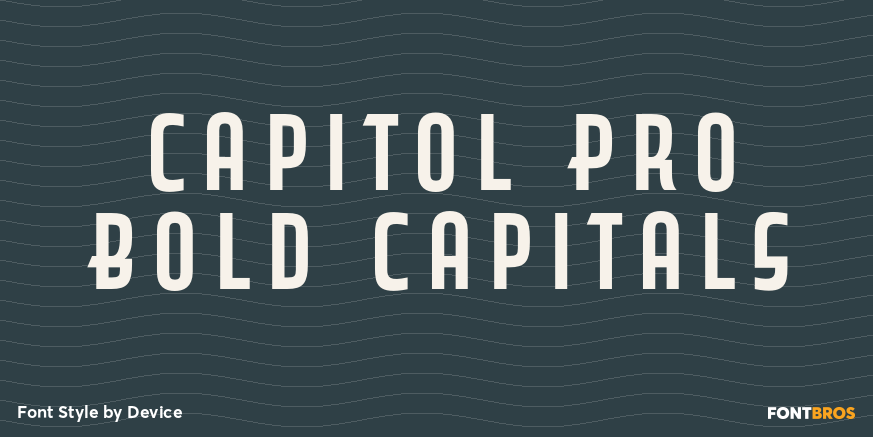 Capitol Pro Bold Capitals Font Poster #1