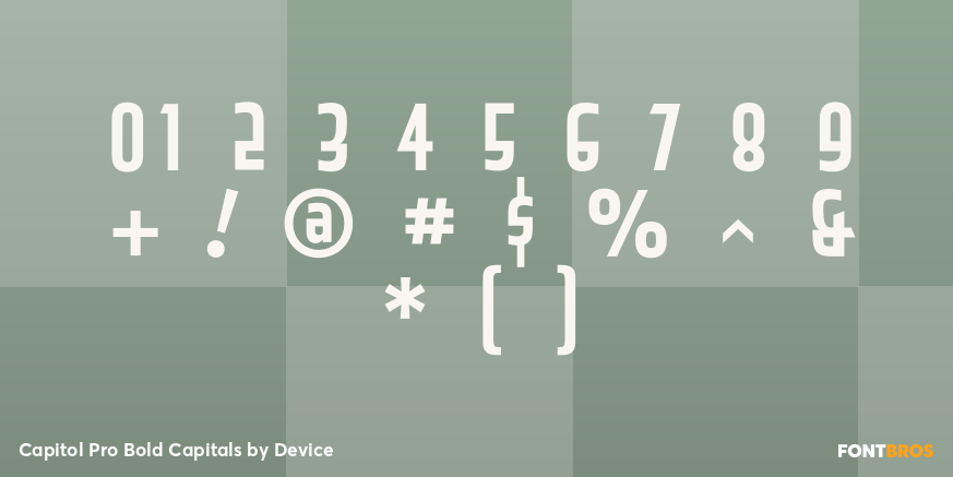 Capitol Pro Bold Capitals Font Poster #1