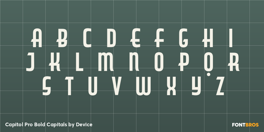 Capitol Pro Bold Capitals Font Poster #1
