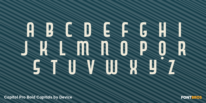Capitol Pro Bold Capitals Font Poster #1
