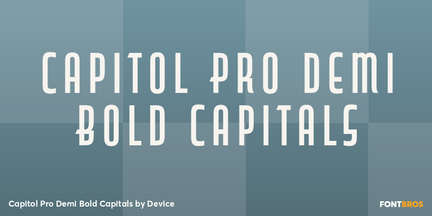 Capitol Pro Demi Bold Capitals Font Poster #1