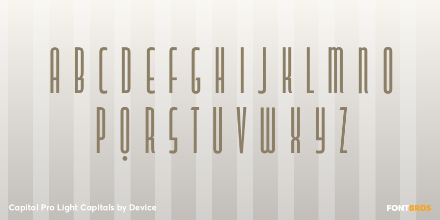 Capitol Pro Light Capitals Font Poster #3