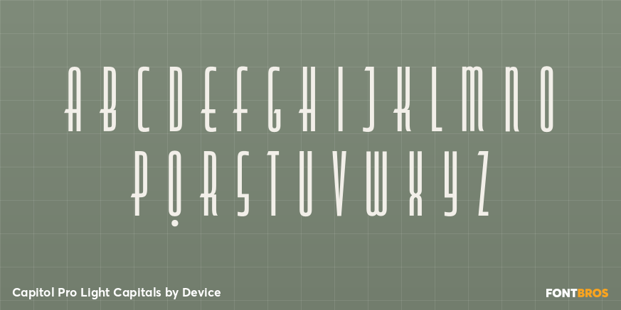 Capitol Pro Light Capitals Font Poster #1
