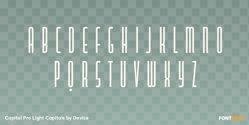 Capitol Pro Light Capitals Font Poster #1