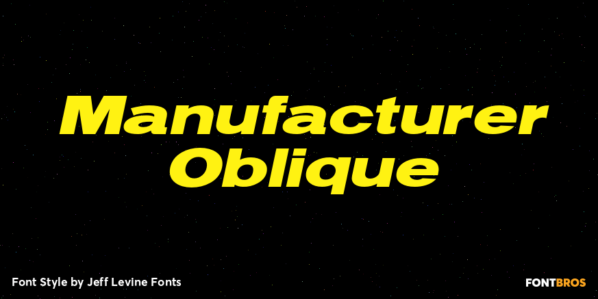 Manufacturer Oblique Poster