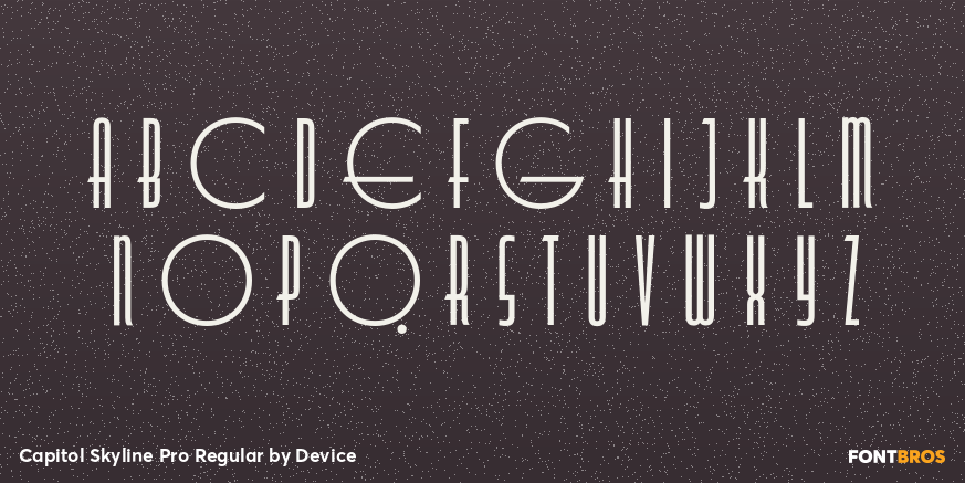 Capitol Skyline Pro Regular Font Poster #2