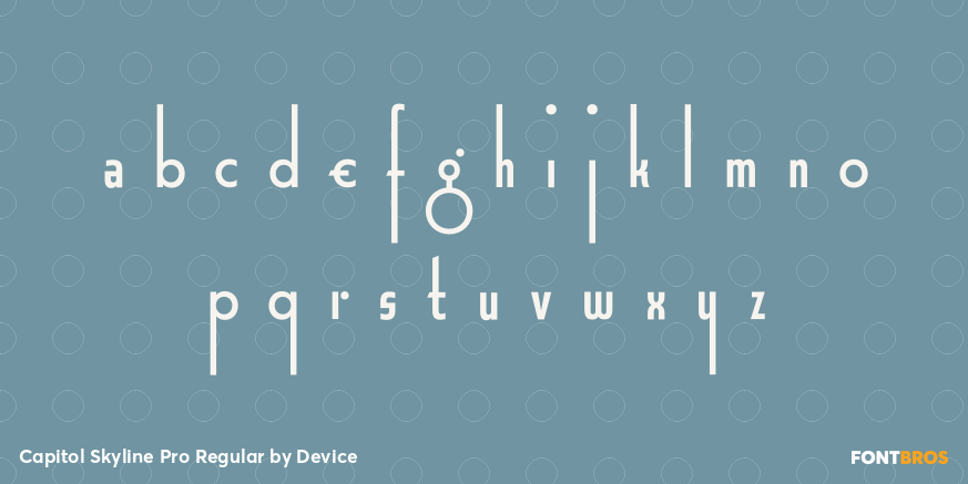 Capitol Skyline Pro Regular Font Poster #3