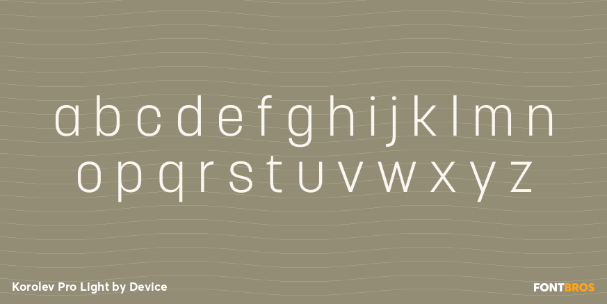 Korolev Pro Light Font Poster #1