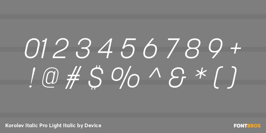 Korolev Italic Pro Light Italic Font Poster #4