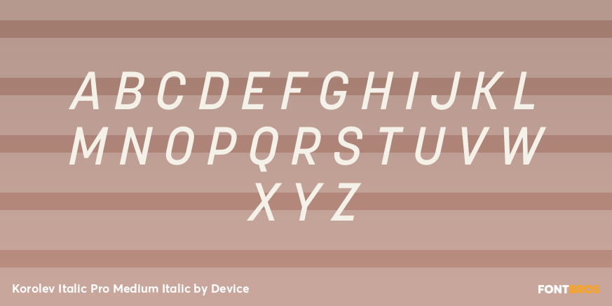 Korolev Italic Pro Medium Italic Font Poster #1