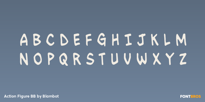 Action Figure BB Font Poster #2